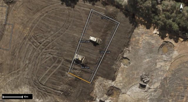Aerial of 113 Coolum Parade, Newport QLD 4020 with the block outlined