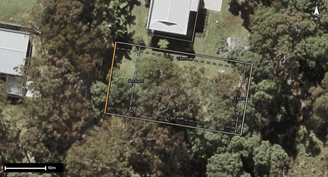 Aerial of 13-15 Pookanah Street, Russell Island