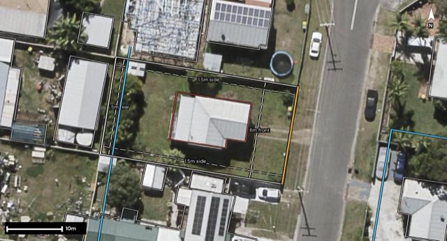Aerial of 3 Dellamere Court, Eagleby QLD 4207 with the block outlined