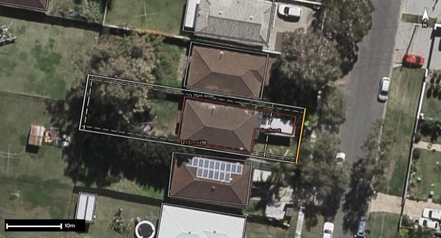 Aerial of 31 Morden Road, Sunnybank Hills QLD 4109 with the block outlined