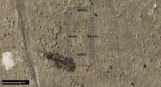 Aerial of 42 Musgrave Street, Yarrabilba QLD 4207 with the block outlined