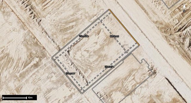Aerial of 6 Killarney Lane, Yarrabilba QLD 4207 with the block outlined