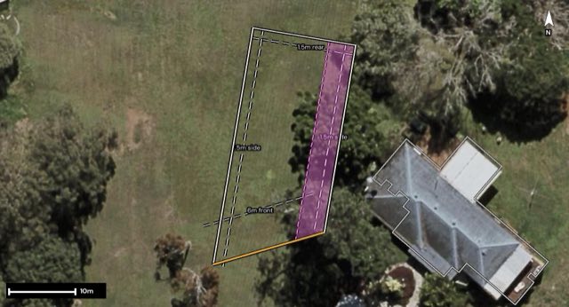 Aerial of 6 Paisley Place, Underwood QLD 4119 with the block outlined