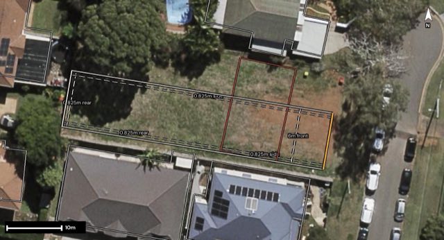 Aerial of 74 Maud Street, Sunnybank QLD 4109 with the block outlined