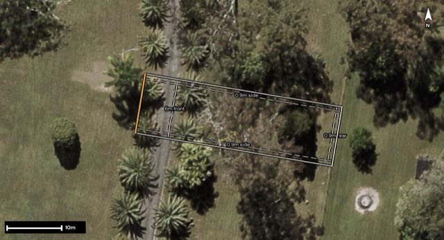 Aerial of 9 Stretko Street, Greenbank QLD 4124 with the block outlined