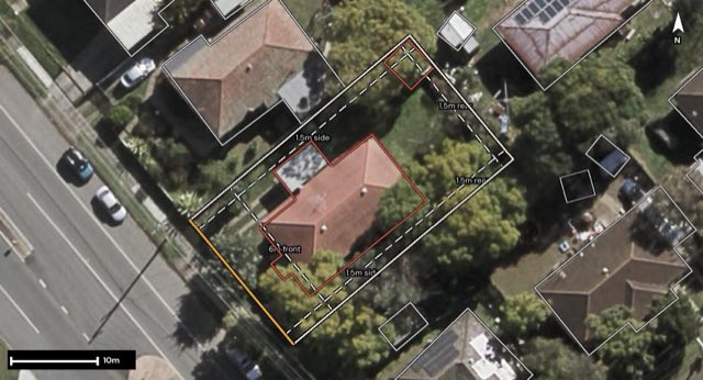 Aerial of 95 Toongarra Road, Leichhardt QLD 4305 with the block outlined