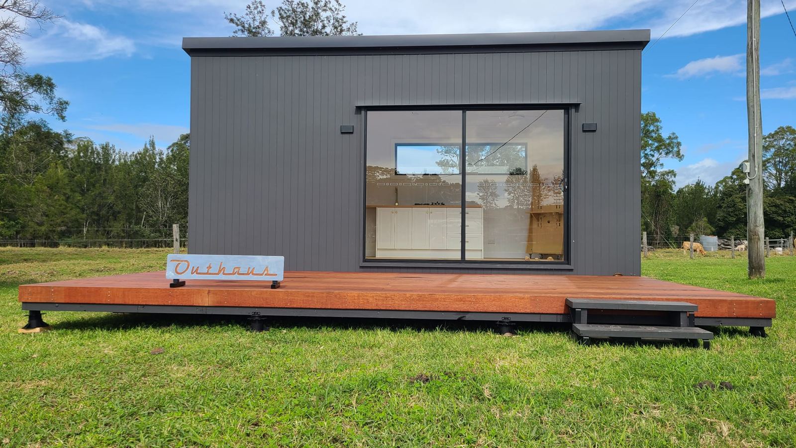 A finished second home with a timber deck